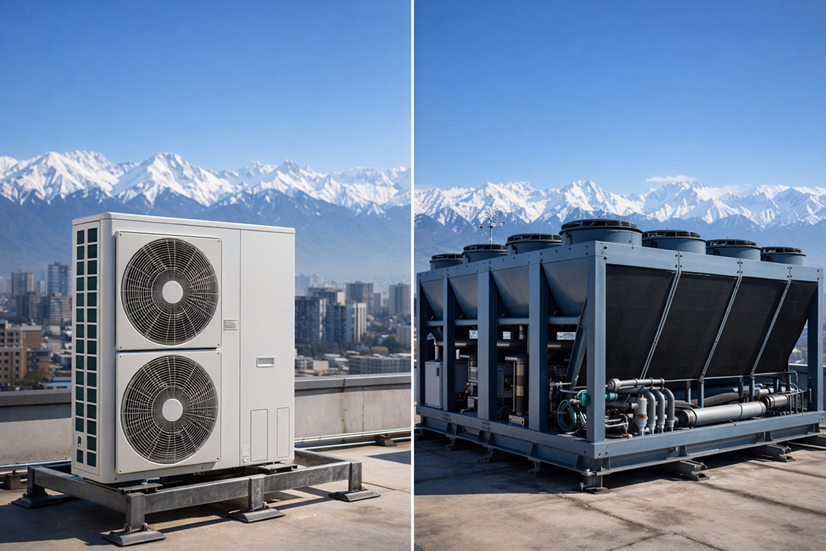 VRF или чиллер-фанкойл – сравнение систем кондиционирования для офиса в&nbsp;Алматы