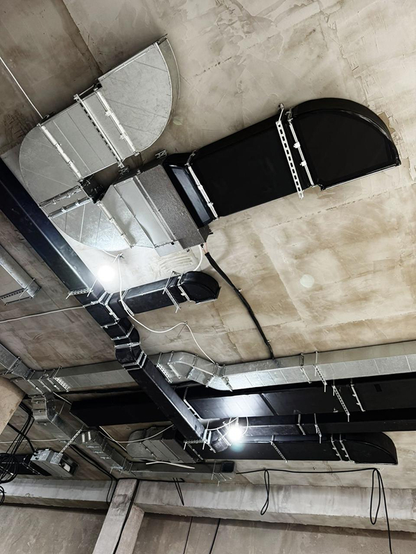 Оцинкованные воздуховоды в&nbsp;квартире, черновой монтаж, Алматы