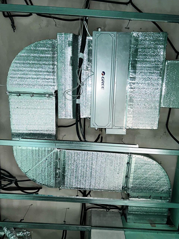 Канальный кондиционер Gree с&nbsp;воздуховодами в&nbsp;квартире, Алматы