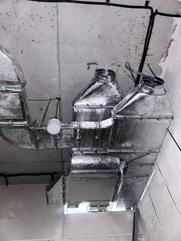 Узел разводки воздуховодов с&nbsp;фасонными элементами, Алматы