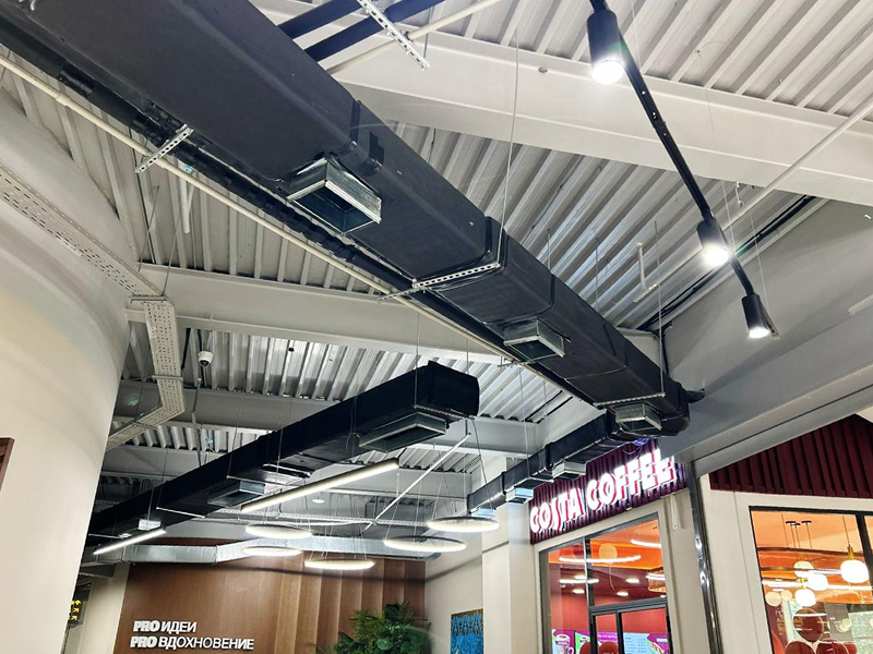 Вентиляция фуд-корта Costa Coffee, Алматы