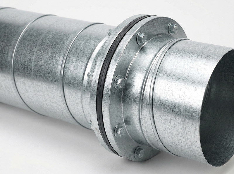 Фланцевое соединение воздуховода D200 мм