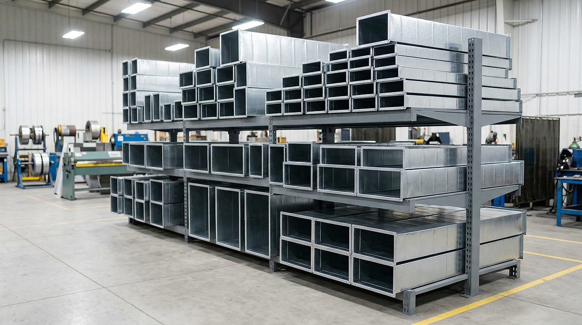 Прямоугольные воздуховоды из&nbsp;оцинкованной стали – производство ARR&nbsp;Precision, Алматы